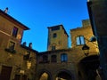 Viterbo, an ancient city in the Lazio region, Italy. Medieval buildings and art