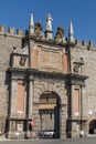 Gate of medieval fortifications of Viterbo town, Italy