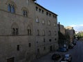 Viterbo - Scorcio di palazzo farnese dal ponte del duomo