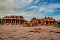 Vithala temple hampi ruins antique stone art from unique angle Royalty Free Stock Photo