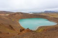 Viti crater with green water lake inside, Iceland Royalty Free Stock Photo