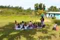 Children in a kindergarten in a village in Fiji
