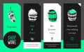 Template homemade wines label design set. Vector winemaking icons. House-wine badges.