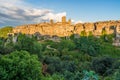 Vitorchiano in the late afternoon, Province of Viterbo, Lazio, Italy. Royalty Free Stock Photo