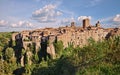 Vitorchiano, Viterbo, Lazio, Italy: landscape of the ancient village on the hill Royalty Free Stock Photo