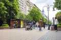 Vitosha boulevard in Sofia, Bulgaria