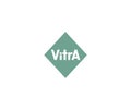 Vitra logo editorial illustrative on white background
