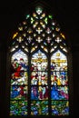 Vitrage window - crucifixion icon in Batalha