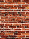 Vitrified rustic brick wall tile pattern as background. Scandinavian architecture style detail from Halmstad