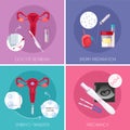 In Vitro Fertilization Icon Set