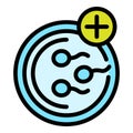 Vitro fertilization icon vector flat