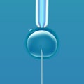 In vitro fertilization IVF , the egg ovum , pipette and pipe verticle, reproduction in humans illustration