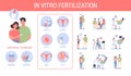 In vitro fertilization step-by-step method. Idea of infertility Royalty Free Stock Photo