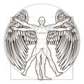 Vitruvian Man Angel