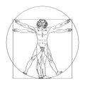 Vitruvian man or vitruviano