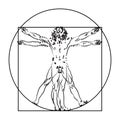 Vitruvian man or vitruviano