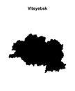 Vitsyebsk outline map Royalty Free Stock Photo