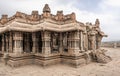 The Vittala Temple in Hampi is considered the most magnificent and beautiful structure of the Vijayanagar Empire Royalty Free Stock Photo