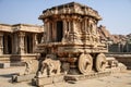 The Garuda shrine in the form of stone chariot at Vitthala temple, Hampi, Karnataka, India