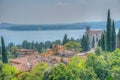 Vittoriale degli italiani palace at Gardone Riviera in Italy