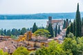 Vittoriale degli italiani palace at Gardone Riviera in Italy