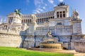 Vittoriano or Altar of the Fatherland and Fontana del Tirreno by Pietro Canonica in front