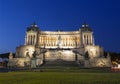 Vittoriano - a monument in honor first king United Italy Victor Emmanuel II early in the morning Royalty Free Stock Photo