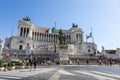 Vittoriano is a monument in honor of the first king of united Italy, Victor Emmanuel II, on Venice Royalty Free Stock Photo