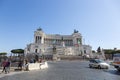 Vittoriano is a monument in honor of the first king of united Italy, Victor Emmanuel II, on Venice Royalty Free Stock Photo