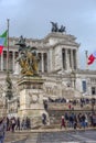 Vittoriano, monument to king Victor Emmanuel II located on Piazza Venezia, Rome, Italy, Europe Royalty Free Stock Photo