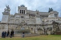 Vittoriano, monument to king Victor Emmanuel II located on Piazza Venezia, Rome, Italy, Europe Royalty Free Stock Photo