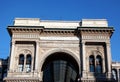 Vittorio Emanuele gallery, facade details Royalty Free Stock Photo