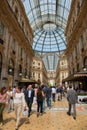 Vittorio Emanuele gallery, Milan, Italy, Europe. 22 of April 2018 Royalty Free Stock Photo