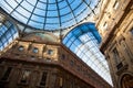 Vittorio Emanuele II Gallery in Milan Royalty Free Stock Photo