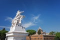 The Vittorio Emanuele II Monument also known as the Vittoriano, or Altare della Patria, built between the Piazza Venezia The Royalty Free Stock Photo