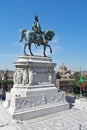 The Vittorio Emanuele II Monument also known as the Vittoriano, or Altare della Patria, built between the Piazza Venezia The Royalty Free Stock Photo