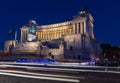 The Vittorio Emanuele II Monument also known as the Vittoriano, or Altare della Patria, built between the Piazza Venezia The Royalty Free Stock Photo