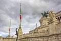 ROME, ITALY - DECEMBER 9, 2019: side view of the altar of the Fatherland Royalty Free Stock Photo