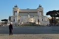Vittorio Emanuele Monument in Rome Royalty Free Stock Photo