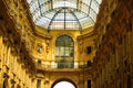 Vittorio Emmanuele gallery interior, Milan, Italy Royalty Free Stock Photo