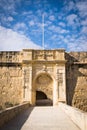 The Vittoriosa Advanced Gate of St. John Bastion in Birgu, Malta Royalty Free Stock Photo