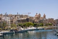 harbor and the Collegiate Church of Saint Lawrence in Vittoriosa