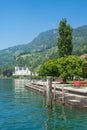 Vitznau at Lake Lucerne,Switzerland Royalty Free Stock Photo