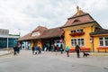 Vitznau station at lake Lucerne in Switzerland