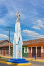 Viurgin Mary statue on the street in Granada, Nicaragua