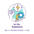 In viv exposure multi color concept icon Royalty Free Stock Photo