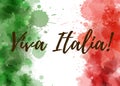 Viva Italia background Royalty Free Stock Photo