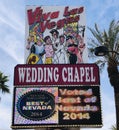 VIVA LAS VEGAS wedding chapel in downtown Las Vegas, and super 8 motel