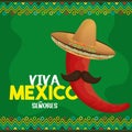 Viva mexico poster icon