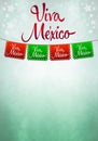 Viva mexico poster - mexican paper decoration Royalty Free Stock Photo